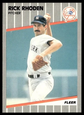 1989 Fleer Rick Rhoden New York Yankees #266 - Image 1 of 2
