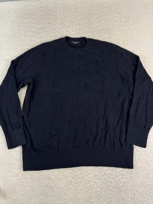 AllSaints Sweater Mens Small Distressed Pullover Lightweight Knit Long Sleeve - Image 1 of 4