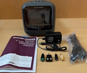 Philips Magnavox RD0525 C101 5" Compact Color TV with Power Cord ~ Car Cord - Picture 1 of 10