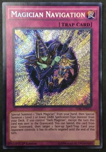 Yu-Gi-Oh TCG #TDIL-EN071 Magician Navigation 1st Edition Secret Rare MP - Picture 1 of 2
