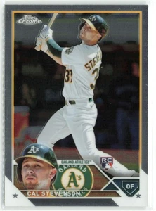 Cal Stevenson RC 2023 Topps Chrome Oakland Athletics #199 - Picture 1 of 2