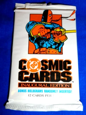 1991 Impel DC Cosmic Cards Inaugural Edition Pack - Wrapper Variation Pictured - Image 1 of 2