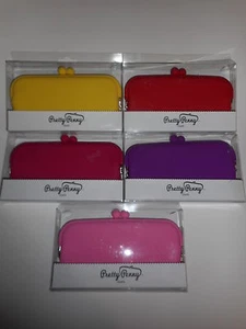 NEW Girls Pretty Penny Rubber Clutch Wallet Various Colors - Picture 1 of 9