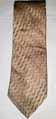 Галстук мужской Metropolitan Lord Taylor шелковый коричневый серый черный белый 59 длина 4 ширина - Изображение 1 из 4