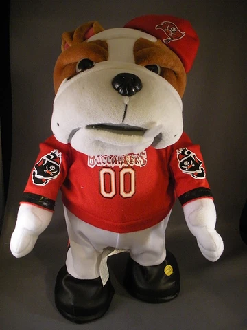 NFL Tampa Bay Buccaneers Football Animated Bear Mascot Sold As Is Cover