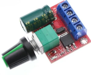 3 Pcs Mini PWM DC Motor Speed Controller DC-DC 4.5 -35V 5A 90W Speed Regulator - Picture 1 of 4