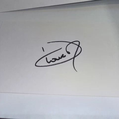 Dionne Warwick Legendary Singer Signed 3x5 Index Card Cover