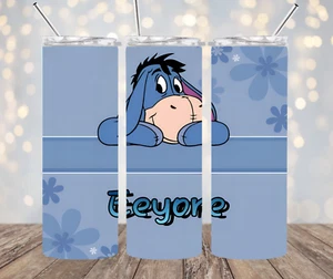 Eeyore Inspired 20 oz Stainless Steel Tumbler Handmade #3A - Picture 1 of 1