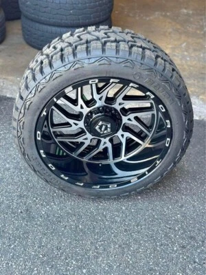 22x12 TIS 544MB WHEELS RIMS 33" MT TIRES FITS DODGE RAM 1500 5x139.7 5x5.5 - Image 1 of 4