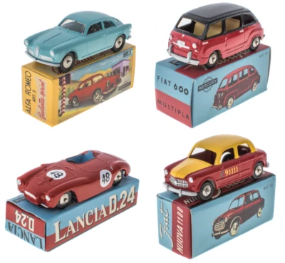 Lot de 4 Voitures miniatures Mercury Alfa Romeo Lancia Fiat 1/48 Hachette LMA2 - Photo 1/3