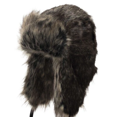 Ultrafino Huskie Ushanka Soft Faux Fur Trapper Winter Hat - Image 1 of 4
