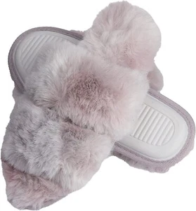 Pupeez Faux Fur Tie & Dye Slippers – Stylish & Trendy Slip-ons for Women - Picture 1 of 19