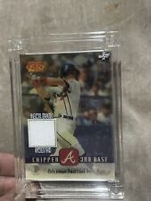 Chipper Jones Swatch “Game Used” Atlanta Braves Flix Halo graphic Jersey Fusion