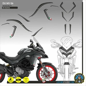Graphiques Adhésifs Compatible Moto DUCATI Multistrada V2 Et V2 S Noir Du Mv Q6 - Picture 1 of 1