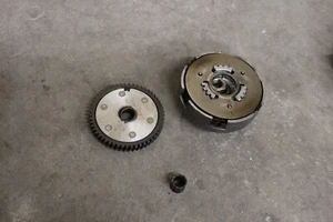 2002 SUZUKI JR50 CLUTCH BASKET ASSEMBLY W/ CLUTCH DRIVE GEAR JR 50 02 #4 - Picture 1 of 8