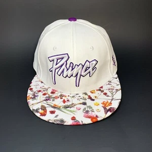Minnesota Twins Hat Cap Snap Back PRINCE Floral Brim White Purple Baseball MLB - Picture 1 of 12