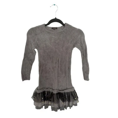 Imoga Sawyer Long Sleeve Sweater Dress Gray Girls Size 8 Excellent Condition - Image 1 of 4
