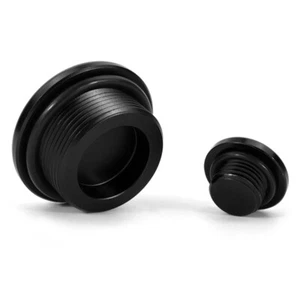 Aluminum Engine Plugs Cover Aftermarket Fit For Honda CRF250L Rally/ABS Black - Picture 1 of 5
