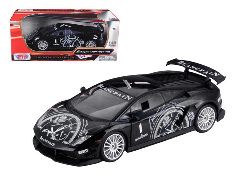Motormax 79153BK Lamborghini Gallardo LP560-4 Super Trofeo Black 1/18