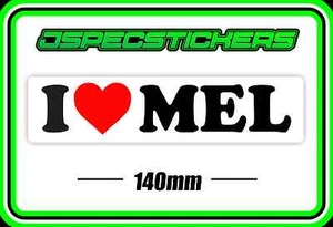 STICKER I LOVE MELBOURNE BUMPER WINDOW STICKER VICTORIA BNIP STATE VIC - Picture 1 of 5