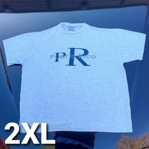 Camiseta vintage años 90 Puerto Rico Calvin Klein logotipo parodia gris talla 2XL ancho 2XL - Imagen 1 de 9