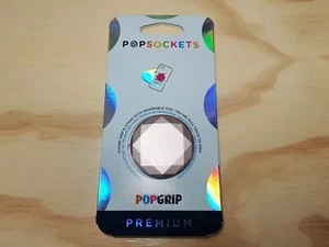 Metallic Diamond Popsockets Rose Gold Phone Holder PopGrip has a swappable top - Picture 1 of 5