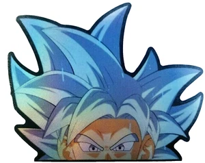 GOKU HOLOGRAPHIC RAINBOW ULTRA ANIME 5" x 4" Vinyl Decal Sticker Car Truck  - Picture 1 of 4