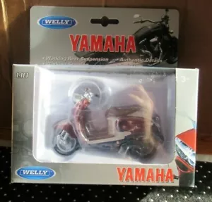 NUEVO Welly 12142 Yamaha VINO YJ50R Motocicleta Diecast Metal con Piezas de Plástico 1:18 - Imagen 1 de 6