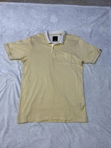 Raymond Yellow /White Striped Supima Cotton Contemporary Fit Polo Size L (44cm) - Picture 1 of 21