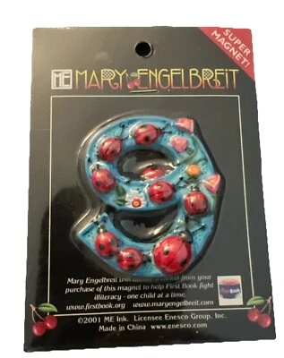 Mary Engelbreit Number 9 Nine Super Magnet Enesco Ladybug Bug - Image 1 of 4