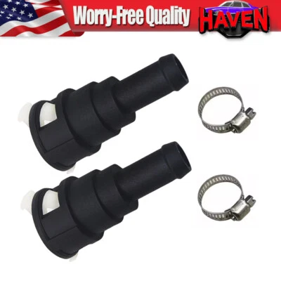 2PCS Heater Hose Connector For Ford Branco Ranger Lincoln LS Aviator 800-404 - Image 1 of 4