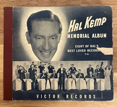 1941 HAL KEMP MEMORIAL ALBUM 4-Record Box Set P-51 (10” 78 Rpm) - Image 1 of 4