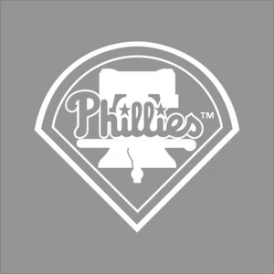 Philadelphia Phillies MLB Team Logo 1 Color Vinyl Decal Sticker Car Window Wall - Picture 1 of 7
