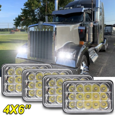 4X Faros LED PUNTO 4x6"" para Kenworth T800 T400 T600 W900B Classic 120/132 HK Foto 1 de 4