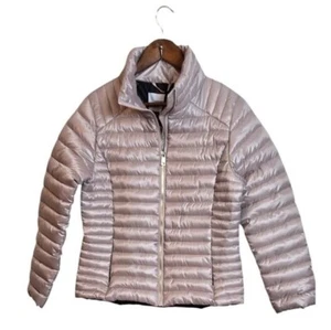 Jason WU Damen Metallic Rose Puffer Jacket Small Reisetasche Neu - Bild 1 von 16