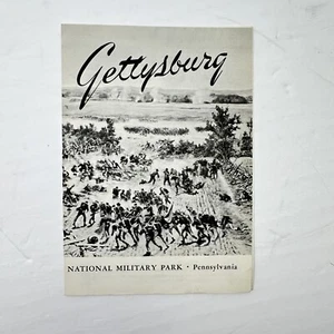 Brochure Mappa Parco Militare Nazionale Gettysburg 1957 - Foto 1 di 4