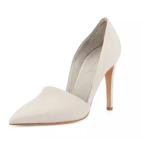 Vince Women's Anya Gray Leather Pointed Toe D'Orsay Heels Z4540 Size 10 M - Picture 1 of 4