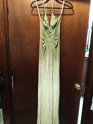 SKY Brand Lace Bodice Maxi Dress Size Xs Leather Lace Up Back  Hole As Shown - Image 1 of 4