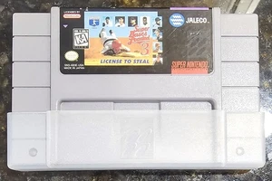 Super Bases Loaded 3: License to Steal Super Nintendo SNES W/ OEM DUST COVER MLB - Picture 1 of 7