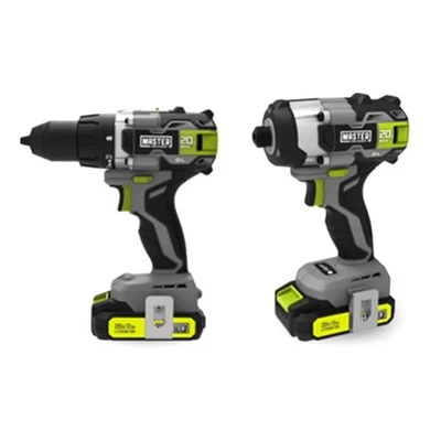 Master Mechanic 20V Cordless Brushless Drill & Impact Driver 2 Tool Kit - Image 1 of 4