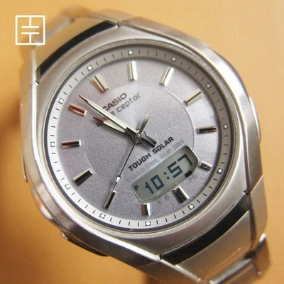 CASIO 3311 WVA-420J Wave Ceptor Solar Digi-Ana World Time Watch (New Capacitor) - image 1 of 4