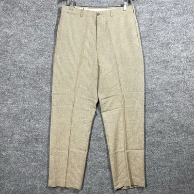 Pantalones Pantalones Vintage Años 90 Doble RL Ralph Lauren 34x31 Lana Espiga RRL Foto 1 de 4