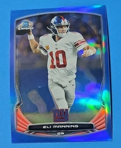 2014 Bowman Chrome /199 Eli Manning Blue Refractor #95 New York Giants - Picture 1 of 2