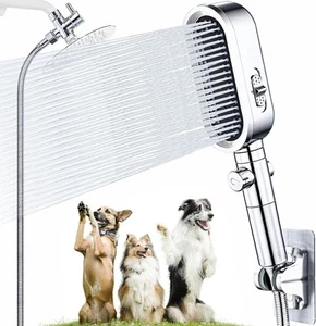 Dog Shower Attachment for Pet Bath,Dog Washing Hose Attachment,Dog Silver - Picture 1 of 6