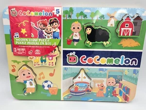 Spin Master Spiele, Cocomelon Chunky Musical Holz Sound Puzzle, 5 Stck. - Bild 1 von 7