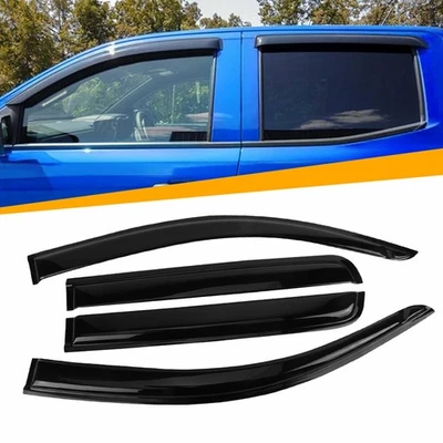 Visera de ventana 4 piezas para Chevrolet Colorado 15-22 y GMC Canyon 15-22 doble cabina Foto 1 de 4