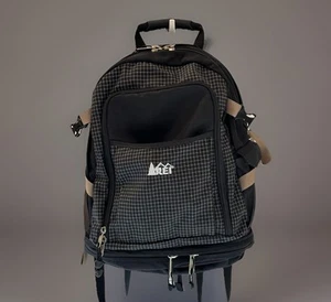 Vtg 90s REI Ruckpack Backpack Bag Hiking Outdoors Grid Flash Carry On Bag Laptop - Picture 1 of 16