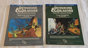 Lotto di 2 moduli D&D X3 e X4 vintage RARI - 1982 / 1983 - Foto 1 di 7