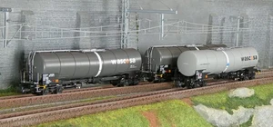Roco 6600143 3er Set Drehgestell-Kesselwagen, Typ Zacns, Wascosa - Bild 1 von 7