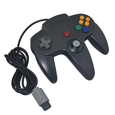 Generic Wired Game Controller For N64 Black Nintendo Gamepad N64 - Image 1 of 4